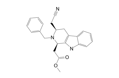CIS-2-BENZYL-3-CYANOMETHYL-1-(METHOXYCARBONYL-METHYL)-1,2,3,4-TETRAHYDRO-9H-PYRIDO-[3.4-B]-INDOLE
