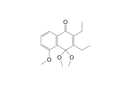 1(4H)-Naphthalenone, 2,3-diethyl-4,4,5-trimethoxy-