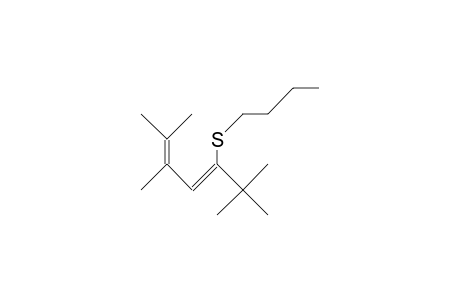 Butyl 1-tert-butyl-3,4-dimethyl-1,3-pentadienyl sulfide