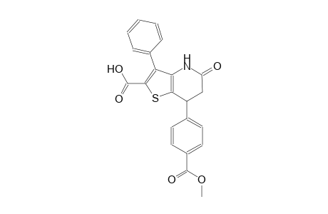 thieno[3,2-b]pyridine-2-carboxylic acid, 4,5,6,7-tetrahydro-7-[4-(methoxycarbonyl)phenyl]-5-oxo-3-phenyl-