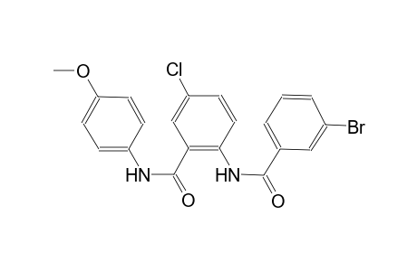 2-[(3-bromobenzoyl)amino]-5-chloro-N-(4-methoxyphenyl)benzamide