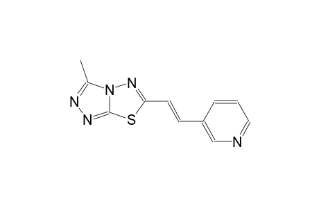 [1,2,4]triazolo[3,4-b][1,3,4]thiadiazole, 3-methyl-6-[(E)-2-(3-pyridinyl)ethenyl]-