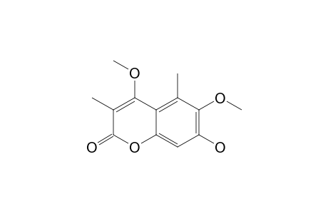 7-HYDROXY-4,6-DIMETHOXY-3,5-DIMETHYLCOUMARIN