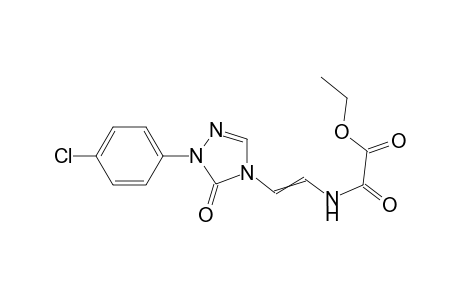 N-{2-[1-(4-Chlorophenyl)-5-oxo-1,5-dihydro-[1,2,4]triazol-4-yl]vinyl}oxalamic acid ethyl ester