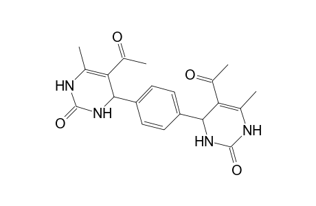 5-Acetyl-4-[4-(5-acetyl-2-keto-6-methyl-3,4-dihydro-1H-pyrimidin-4-yl)phenyl]-6-methyl-3,4-dihydro-1H-pyrimidin-2-one