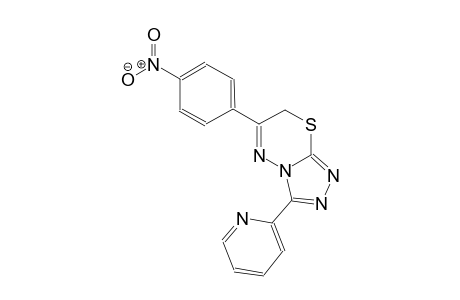 6-(4-nitrophenyl)-3-(2-pyridinyl)-7H-[1,2,4]triazolo[3,4-b][1,3,4]thiadiazine