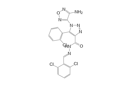 1-(4-amino-1,2,5-oxadiazol-3-yl)-5-(2-chlorophenyl)-N'-[(E)-(2,6-dichlorophenyl)methylidene]-1H-1,2,3-triazole-4-carbohydrazide