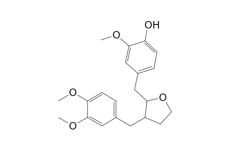 2-(4-Hydroxy-3-methoxybenzyl)-3-(3,4-dimethoxybenzyl)tetrahydrofuran