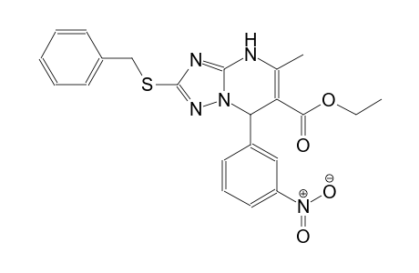 [1,2,4]triazolo[1,5-a]pyrimidine-6-carboxylic acid, 4,7-dihydro-5-methyl-7-(3-nitrophenyl)-2-[(phenylmethyl)thio]-, ethyl ester
