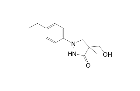 3-Pyrazolidinone, 1-(4-ethylphenyl)-4-(hydroxymethyl)-4-methyl-