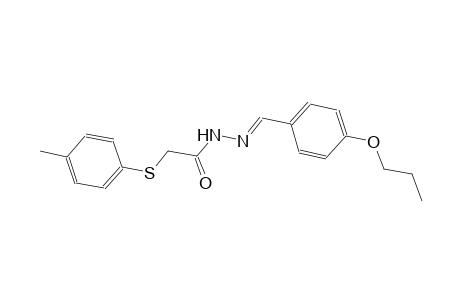 2-[(4-methylphenyl)sulfanyl]-N'-[(E)-(4-propoxyphenyl)methylidene]acetohydrazide