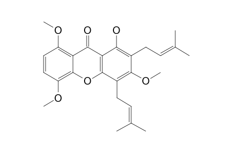 1-HYDROXY-3,5,8-TRIMETHOXY-2,4-DI-(3-METHYLBUT-2-ENYL)-XANTHONE