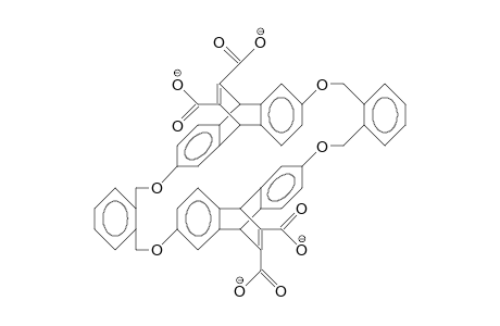 Bis(meso-9,10-dihydro-11,12-dicarboxylate-etheno-anthracene-2,6-diyl) bis(1,2-bis(methylenoxy)-benzene) cycle tetraanion