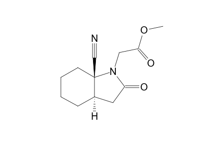 1-METHOXYCARBONYL-METHYL-7A-CYANO-OCTAHYDRO-trans-1H-INDOL-2-ONE