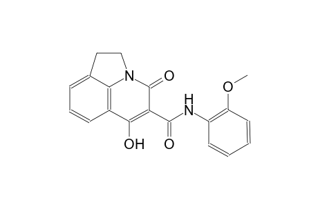 4H-pyrrolo[3,2,1-ij]quinoline-5-carboxamide, 1,2-dihydro-6-hydroxy-N-(2-methoxyphenyl)-4-oxo-
