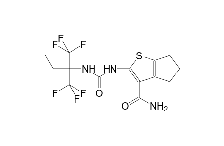 2-[({[1,1-bis(trifluoromethyl)propyl]amino}carbonyl)amino]-5,6-dihydro-4H-cyclopenta[b]thiophene-3-carboxamide
