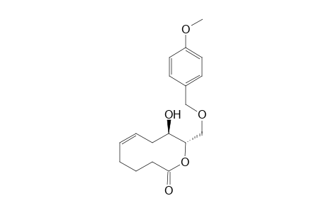 (Z)-(+/-)-(9R,10S)-9-Hydroxy-10-(4-methoxybenzyloxy)-3,4,5,8,9,10-hexahydrooxecin-2-one