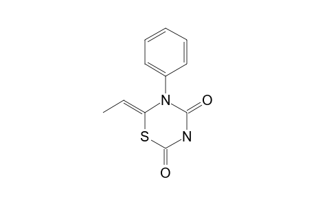 TETRAHYDRO-2,4-DIOXO-6-ETHYLIDENE-5-PHENYL-1,3,5-THIADIAZINE