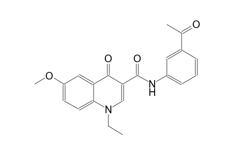 3-quinolinecarboxamide, N-(3-acetylphenyl)-1-ethyl-1,4-dihydro-6-methoxy-4-oxo-