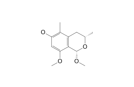 (1S,3S)-1,8-dimethoxy-3,5-dimethylisochroman-6-ol