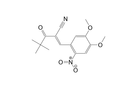 pentanenitrile, 2-[(4,5-dimethoxy-2-nitrophenyl)methylene]-4,4-dimethyl-3-oxo-, (2E)-