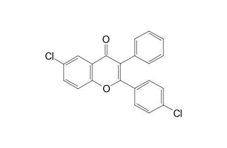 6-Chloro-2-(4-chlorophenyl)-3-phenyl-4H-chromen-4-one