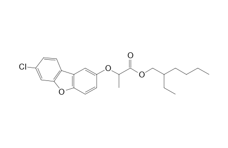 Propanoic acid, 2-[(7-chloro-2-dibenzofuranyl)oxy]-, 2-ethylhexyl ester