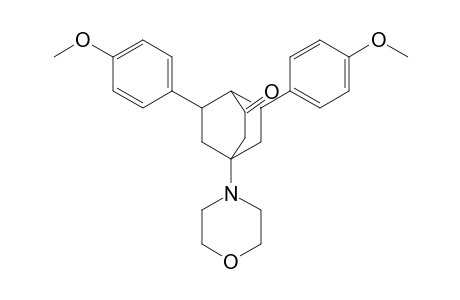 4-[Morpholino]-6,7-bis(p-methoxyphenyl)bicyclo[2.2.2]octan-2-one