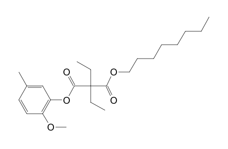 Diethylmalonic acid, 5-methyl-2-methoxyphenyl octyl ester