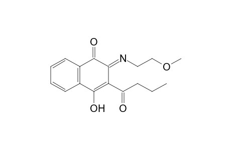 3-Butyryl-4-hydroxy-2-(methoxyethyl)iminonaphthalen-1(2H)-one