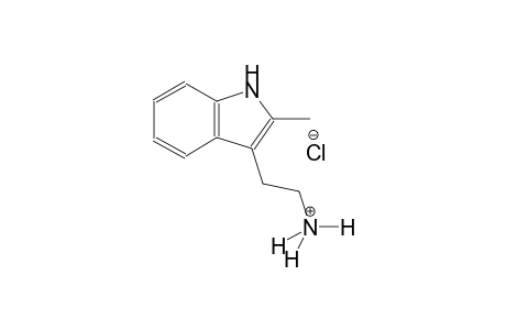 1H-indole-3-ethanaminium, 2-methyl-, chloride