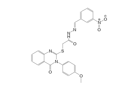 2-{[3-(4-methoxyphenyl)-4-oxo-3,4-dihydro-2-quinazolinyl]sulfanyl}-N'-[(E)-(3-nitrophenyl)methylidene]acetohydrazide