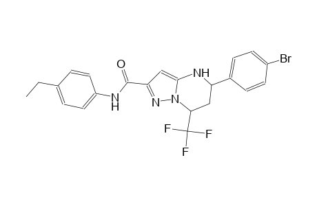 5-(4-bromophenyl)-N-(4-ethylphenyl)-7-(trifluoromethyl)-4,5,6,7-tetrahydropyrazolo[1,5-a]pyrimidine-2-carboxamide