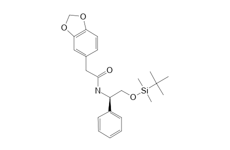 (R)-N-(1-PHENYL-2-TERT.-BUTYLDIMETHYLSILYLETHOXY)-2-(3,4-METHYLENEDIOXYPHENYL)-ACETAMIDE