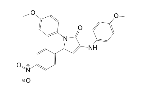 3-(4-methoxyanilino)-1-(4-methoxyphenyl)-5-(4-nitrophenyl)-1,5-dihydro-2H-pyrrol-2-one