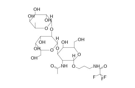 3-TRIFLUOROACETAMIDOPROPYL 2-ACETAMIDO-2-DEOXY-3-O-[2-O-(ALPHA-FUCOPYRANOSYL)-BETA-D-GALACTOPYRANOSYL]-ALPHA-D-GALACTOPYRANOSIDE