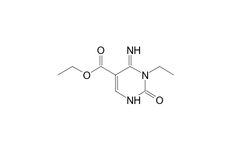 3-ethyl-4-imino-2-oxo-1,2,3,4-tetrahydro-5-pyrimidinecarboxylic acid, ethyl ester