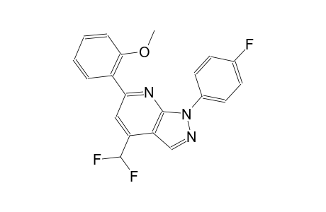 1H-pyrazolo[3,4-b]pyridine, 4-(difluoromethyl)-1-(4-fluorophenyl)-6-(2-methoxyphenyl)-