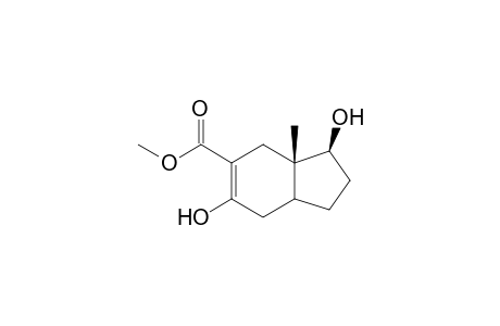 Methyl (+,-)-1b,5-dihydroxy-7ab-methyl-2,3,3aa,4,7,7a-hexahydro-1H-indene-6-carboxylate