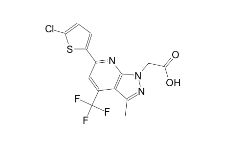 1H-pyrazolo[3,4-b]pyridine-1-acetic acid, 6-(5-chloro-2-thienyl)-3-methyl-4-(trifluoromethyl)-