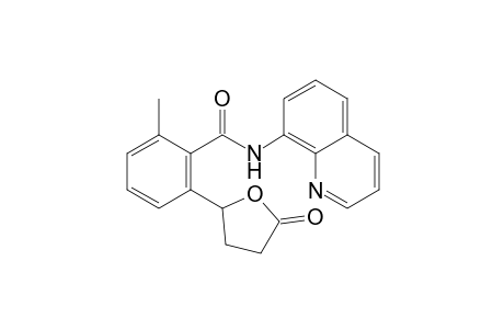 2-Methyl-6-(5-oxotetrahydrofuran-2-yl)-N-(quinolin-8-yl)benzamide