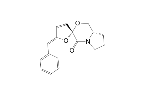(3S,5'Z,8aS)-5'-(phenylmethylene)-4-spiro[6,7,8,8a-tetrahydro-1H-pyrrolo[2,1-c][1,4]oxazine-3,2'-furan]one