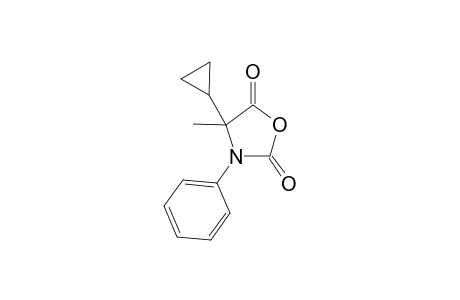 4-Cyclopropyl-4-methyl-3-phenyl-2,5-oxazolodinedione