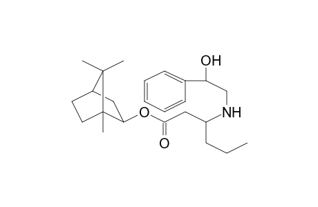 1,7,7-Trimethylbicyclo[2.2.1]hept-2-yl 3-[(2-hydroxy-2-phenylethyl)amino]hexanoate