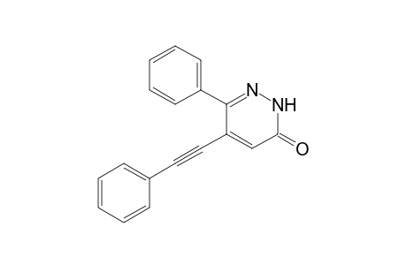 3-phenyl-4-(2-phenylethynyl)-1H-pyridazin-6-one
