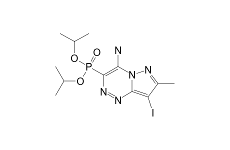 4-AMINO-8-IODO-7-METHYLPYRAZOLO-[3,2-C]-[1,2,4]-TRIAZIN-3-YL-PHOSPHONIC-ACID-DIISOPROPYLESTER