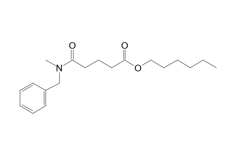 Glutaric acid, monoamide, N-methyl-N-benzyl-, hexyl ester