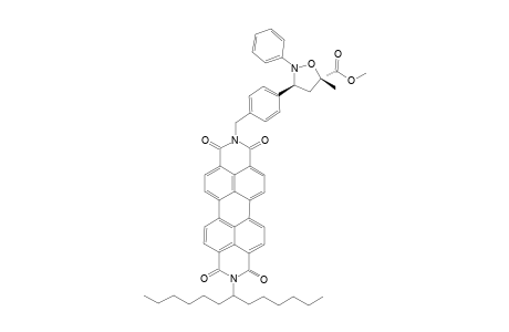 N-(1'-Hexylheptyl)-N'-[p-(5-methoxycarbonyl-5-methyl-2-phenylisoxazolidin-3-yl)-benzyl]-perylene-3,4 : 9,10-tetracarboxylic-Bisimide