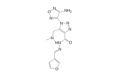 1-(4-amino-1,2,5-oxadiazol-3-yl)-5-[(dimethylamino)methyl]-N'-[(E)-3-furylmethylidene]-1H-1,2,3-triazole-4-carbohydrazide