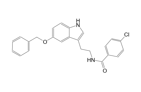 N-{2-[5-(benzyloxy)-1H-indol-3-yl]ethyl}-4-chlorobenzamide